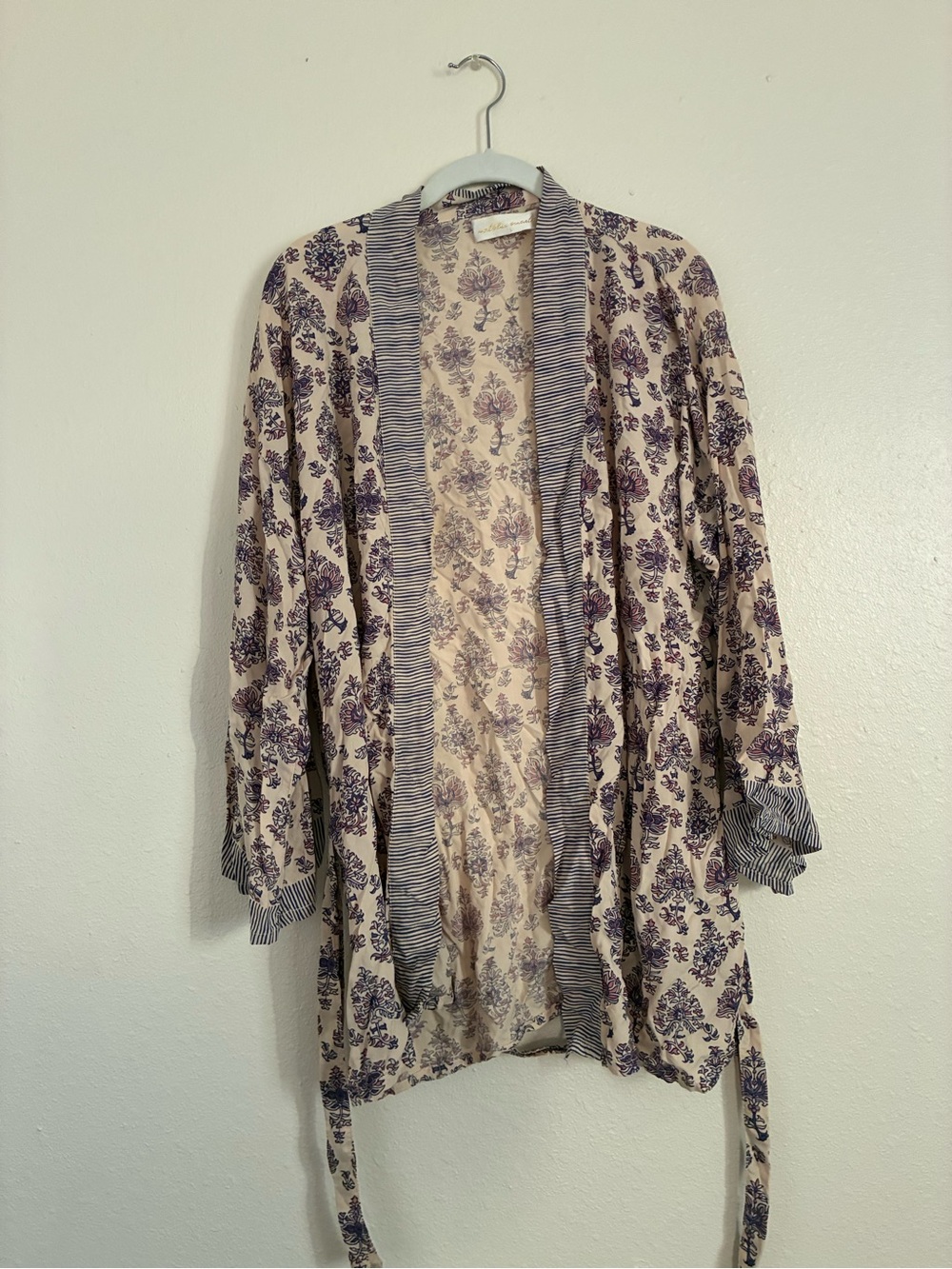Natalie Martin Cream Floral Kimono